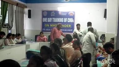 लखीसराय: सदर अस्पताल के सभागार में फाइलेरिया बीमारी को लेकर सीएचओ को दिया गया प्रशिक्षण