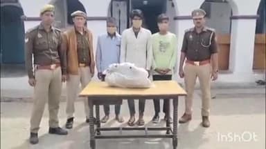 गढ़मुक्तेश्वर: गांव इनायतपुर के जंगल से पुलिस ने गोकशी करने जा रहे 3 गोकश को किया गिरफ्तार, 1 जीवित पशु और कटान के उपकरण बरामद