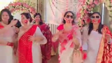 पलवल: पलवल में संभ्रांत महिलाओं ने मनाया होली मिलन समारोह