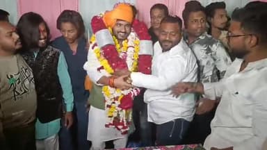 भारतीय जनता पार्टी के युवा नेता मोनू आणिया का इंदौर शहर में हुआ भव्य स्वागत।