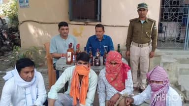 अरवल: अरवल में शराब बेचने के आरोप में 7 और पीने के आरोप में 8 गिरफ्तार
