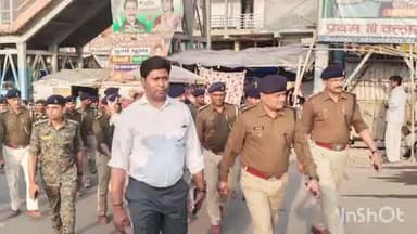 खगड़िया: माड़र सहित विभिन्न स्थानों पर निकाला गया फ्लैग मार्च