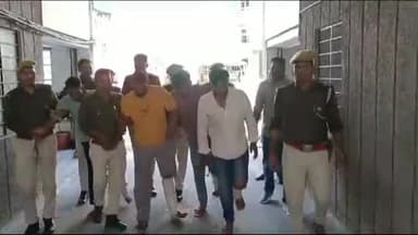 हमीरगढ़: संगम डेनिम के एचआर हैड पर कातिलाना हमले के 4 आरोपी चढ़े पुलिस के हत्थे, हमीरगढ़ पुलिस ने बदमाशों की निकाली पैदल परेड