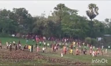 खगड़िया: शहर के अमर सिंह अस्थान में दो गुटों के बीच मारपीट