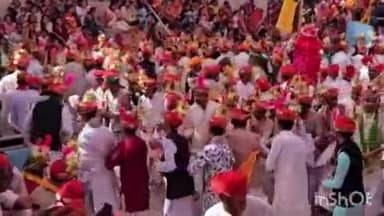 राजसमंद: बड़ा भाणुजा में 800 साल पुरानी परंपरा के तहत फागोत्सव का आयोजन, भगवान लक्ष्मीनारायण के सामने दूल्हा बनकर खेला फाग