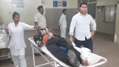 मुरैना नगर: मुरैना स्टेशन पर ट्रेन में चढ़ते समय गिरकर यात्री घायल, ग्वालियर रेफर