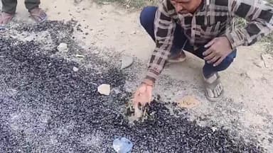 करछना: अकोढा़ में घटिया सामग्री से हो रहा है सड़क का निर्माण, अधिशासी अभियंता ने नए सिरे से सड़क बनाने का दिया निर्देश