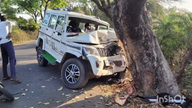 बहादुरपुर: सुमेर गांव के पास कार का पेड़ से टकराव, एक परिवार के आठ लोग घायल