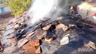 कराहल: घर में गैस सिलेंडर फटा, बड़ा हादसा टला, घर का सामान जलकर खाक, मौके पर पहुंचे विधायक