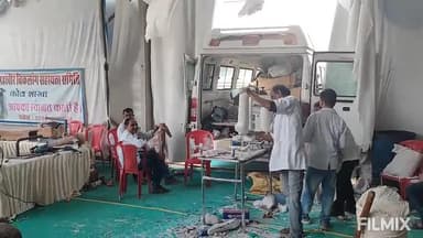 मुरैना नगर: पुलिस परेड ग्राउंड में रोटरी मेडिकल मिशन कैंप में 2 दिन में 50 निशुल्क कृत्रिम पैर किए गए वितरित