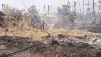 सागर नगर: मकरोनिया में बिजली विभाग के कार्यालय में लगी आग, फायर ब्रिगेड ने काबू पाया