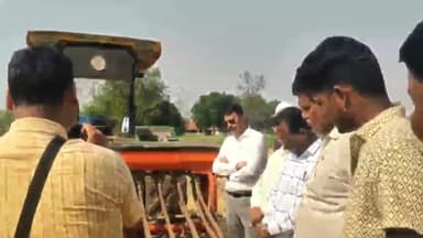 चांद: चांद के सलैया में छिंदवाड़ा के कृषि अधिकारी ने सुपर सीडर तकनीक का लिया जायजा