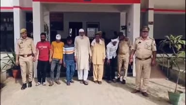 धनौरा: गजरौला के गांव शाहबाजपुर डोर में मामूली विवाद पर मारपीट व फायरिंग करने वाले 6 लोगों को पुलिस ने गिरफ्तार कर चालान किया