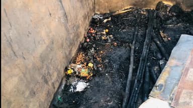 बोधगया प्रखंड अंतर्गत ग्राम छाछ में विजय मांझी के घर में  लगी आग #bodhgayanews