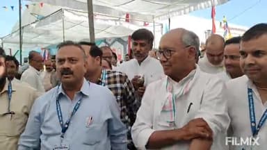 मुरैना नगर: प्रदेश में रेत माफिया करोड़पति नहीं, अरबपति हो गए: दिग्विजय सिंह