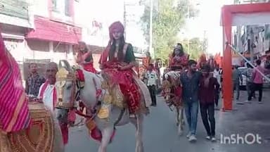 बारां: भारतीय नववर्ष के उपलक्ष्य में शहर के श्रीराम स्टेडियम से निकाली गई भव्य शोभायात्रा