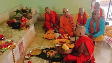 सिकटी: वैदिक मंत्रोच्चार के साथ बेलबाड़ी चंडी मंदिर और कुआड़ी दुर्गा मंदिर में चैती नवरात्रि की कलश स्थापना संपन्न हुई