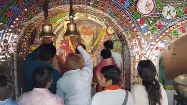 आगर: आगर के तुलजा भवानी मंदिर में नगर पालिका ने विधि विधान से की घट स्थापना, चैत्र नवरात्र का हुआ आगाज