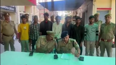 अमरोहा: अमरोहा देहात पुलिस ने पैसों के विवाद में हुई मारपीट के 8 आरोपियों को 5 बाइकों के साथ किया गिरफ्तार, भेजा जेल