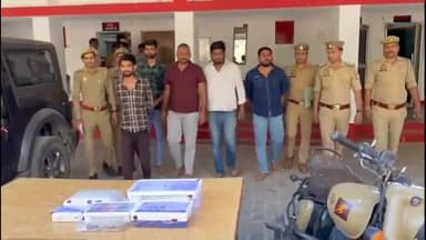 झांसी: सर्वनगर प्लेटिनम अपार्टमेंट से पुलिस ने IPL मैच में सट्टा लगाते ग्राम प्रधान सहित 5 लोगों को गिरफ्तार कर भेजा जेल