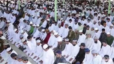 राजसमंद: राजसमन्द में ईद-उल-फितर का त्योहार सादगी और हर्षोल्लास के साथ मनाया गया