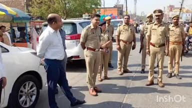 बलरामपुर: नौशहरा में जिलाधिकारी और पुलिस अधीक्षक ने ईदगाह पर सुरक्षा व्यवस्था का लिया जायजा