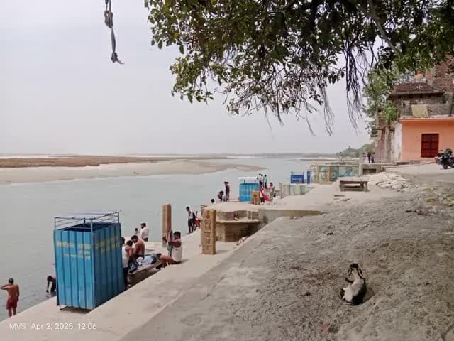 गोला पक्का घाट पर निर्माण कार्य, #gola #gorakhpur #bangaon #uttarpradesh #national #viral