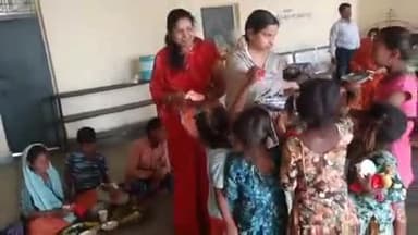 श्योपुर: भारत विकास परिषद ने नवरात्र उत्सव मनाया, 51 कन्याओं का पूजन और फलाहार कराया