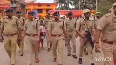 तुलसीपुर: डीआईजी और पुलिस अधीक्षक ने देवी पाटन मंदिर में चैत्र नवरात्रि मेला परिसर का किया निरीक्षण