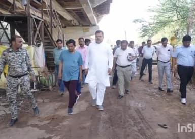 ग्वालियर गिर्द: रमटापुरा में ऊर्जा मंत्री ने एलिवेटेड रोड का किया निरीक्षण