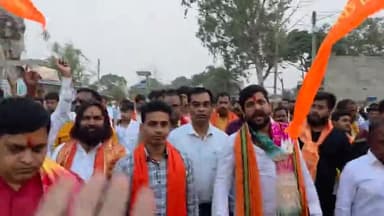 #भरनो प्रखंड में भव्य मंगला #शोभायात्रा निकाली गई जिसमें मुख्य अतिथि हिन्दू हृदय सम्राट श्री भैरव सिंह शामिल हुए..