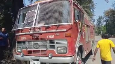 ऋषिकेश: आईडीपीएल पुलिस चौकी परिसर में लगी आग, दमकल ने पाया काबू