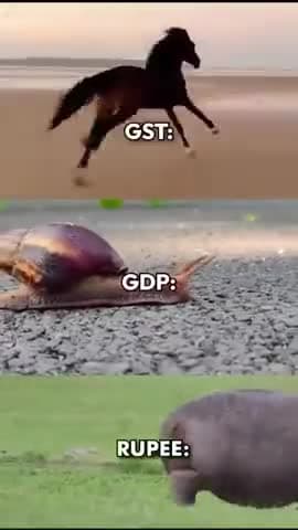 देश में GST की रफ्तार और GDP की रफ्तार और अपने देश की करेंसी की रफ्तार।।