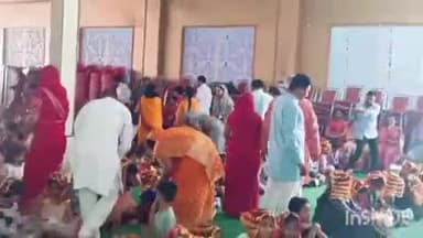 बारां: झालावाड रोड स्थित आशीर्वाद गार्डन में सर्व समाज द्वारा 400 कन्याओं का सामूहिक कन्या पूजन संपन्न हुआ