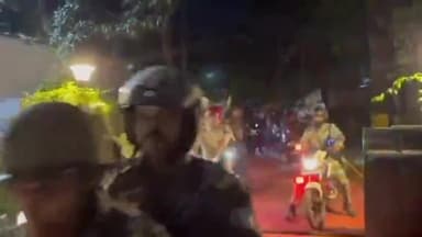 ओरमांझी: रांची शहर के विभिन्न इलाकों का विशेष QRT बल के साथ बाइक पर निरीक्षण करने निकले एसएसपी