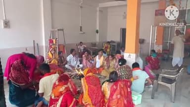 घाघरा: घाघरा दुर्गा मंदिर सहित कई घरों में नवरात्रि पूजा, हवन और कन्या भोजन के साथ रविवार को संपन्न हुआ