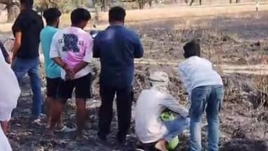 सिराथू: कुरामुरीदन गांव में खेत किनारे जलाई गई पत्तियों की चिंगारी से लगी आग से डेढ़ बीघा गेहूं की फसल जलकर हुई राख