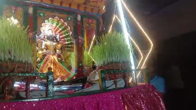 खंदिया: काली माता मंदिर के खजुवागिरी पर्वत काली माता के #जवारे बड़े ही धूम धाम से भजनों के साथ गा बजाकर जवारे निकाले गए