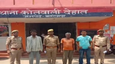 बलरामपुर: कोतवाली देहात पुलिस ने विभिन्न मामलों से संबंधित तीन वारंटियों को किया गिरफ्तार