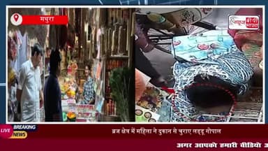 ब्रज क्षेत्र में महिला ने की लड्डू गोपाल की मूर्ति चोरी, घटना सीसीटीवी में कैद
#ब्रज #क्षेत्र #महिला #लड्डू #गोपाल