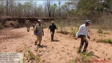 బయ్యారం: అనంతరం బీట్లో గల ఫోర్త్ ఇయర్ ప్లాంటేషన్ తనిఖీ చేసిన జిల్లా ఫారెస్ట్ అధికారి కృష్ణ గౌడ్