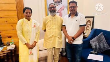 अडकी: तमाड़ विधायक विकास सिंह मुंडा ने मुख्यमंत्री हेमंत सोरेन से की शिष्टाचार भेंट