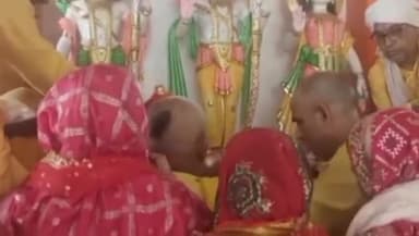 बहोरीबंद: बहोरीबंद के बजरंग बाड़ा में राम दरबार की स्थापना, बड़ी संख्या में ग्रामीण पहुंचे