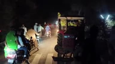 अनूपगढ़: 5 PGM गांव के पास कार और ट्रैक्टर की हुई टक्कर, कार चालक हुआ घायल