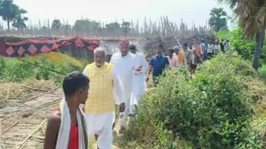 राजगीर: दोहई सोहई गांव में तूफान से पान की फसल बर्बाद, मंत्री श्रवण कुमार और सांसद कौशलेंद्र कुमार ने लिया जायजा