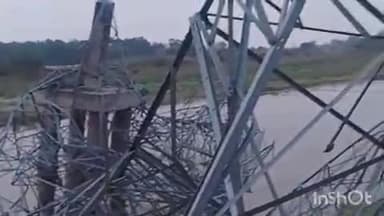 बखरी: भीषण आंधी-तूफान से बखरी प्रखंड में बिजली आपूर्ति ठप, 132 केवीए का टावर ध्वस्त