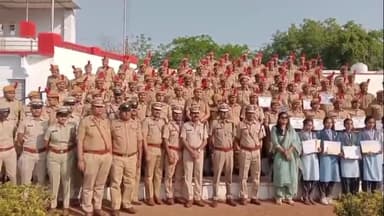 झालरापाटन: राजस्थान पुलिस के 76वें स्थापना दिवस के अवसर पर पुलिस लाईन में जिला स्तरीय कार्यक्रम का आयोजन किया गया