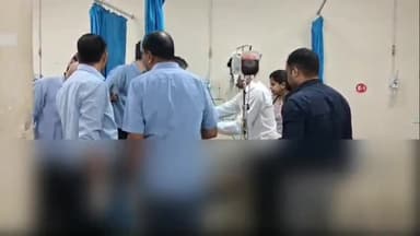 चूरू: चूरू रेलवे स्टेशन पर निर्माण कार्य के दौरान हुआ हादसा, हाइड्रा मशीन का पट्टा टूटने से 2 श्रमिकों पर गिरी बीम