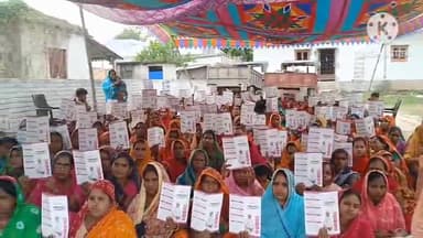 खोदावंदपुर: मेघौल में महिला संवाद कार्यक्रम, आर्थिक और सामाजिक सशक्तिकरण पर ज़ोर