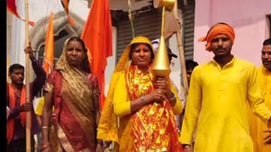 कटकमदाग: भूमि पूजन और ध्वजारोहण के साथ रूद्र महायज्ञ, शिव परिवार और राम दरबार हनुमंत प्राण प्रतिष्ठा का आरंभ